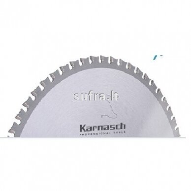 Diskinė pjovimo freza su kietmetalio plokštelėmis, skirta plonasienių metalinių profilių pjovimui. Teigiamas danties kampas