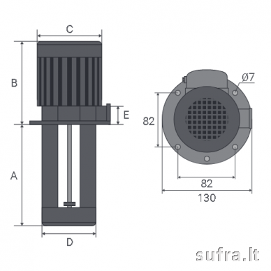 Emulsijos/Aušinimo siurbliai staklėms PA-150(M) 3