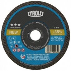 Pjovimo diskas plienui Tyrolit Premium*** 2in1